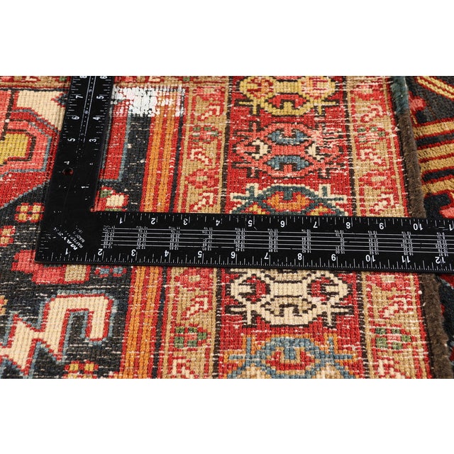 Textile Late 19th Century Persian Heriz Rug, 04'06 X 11'09 For Sale - Image 7 of 10