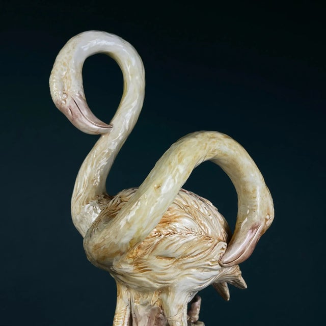 Original Ceramic Sculpture of Flamingo from Bassano, Italy, 1970s-1980s For Sale - Image 15 of 17