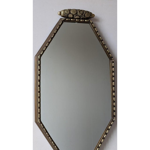 Art Deco 1930s French Art Deco Wall Mirror For Sale - Image 3 of 6