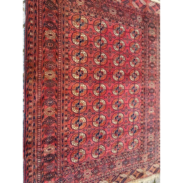 Vintage Turkmen Bokhara Rug, 1950s For Sale - Image 15 of 17