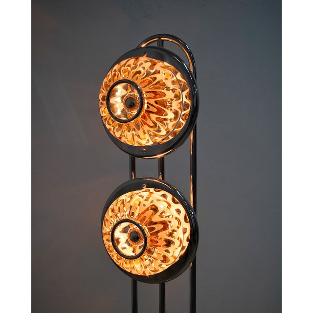 Floor Lamp with Murano Lampshades, 1970s For Sale - Image 4 of 8