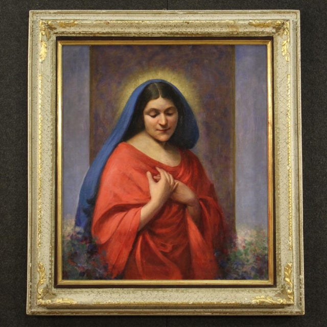 Italian Artist, The Madonna, 1929, Oil on Canvas, Framed For Sale - Image 16 of 16