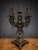 Gothic Medieval-Style Five-Branch Bronze Candleholder For Sale - Image 4 of 4