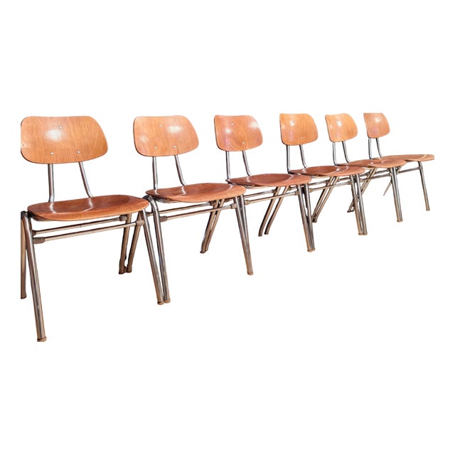 Vintage KN-38 Chairs by Karl Nothhelfer for VS Möbel, 1960s, Set of 6 For Sale
