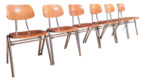Vintage KN-38 Chairs by Karl Nothhelfer for VS Möbel, 1960s, Set of 6