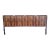 Mid 20th Century West Michigan Furniture Dimension Flamed Bookmatched Walnut King Size Headboard For Sale