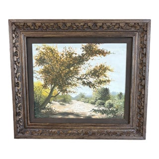 1971 Signed James L. Reed Original Oil Painting – Framed Canvas – American Landscape For Sale