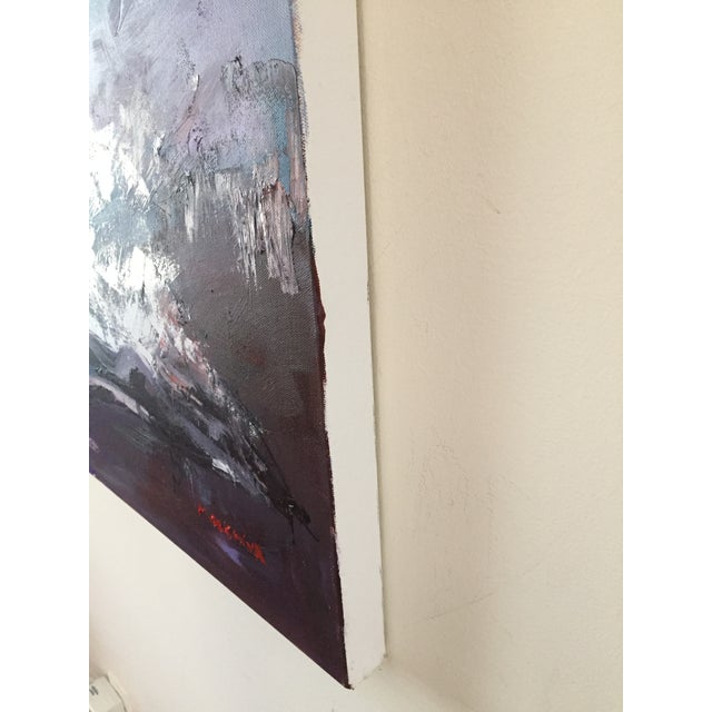 Textile Original Oil Painting of a Black Woman Curiosity of Beauty by Marina Movshina For Sale - Image 7 of 7