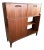 Authentic Vintage British Mid-Century Teak Drop-Front Cabinet Bar Inspired by G Plan For Sale