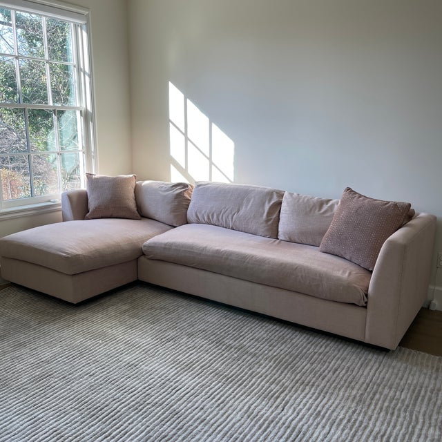 Pink Down Filled Burton James Sectional Chairish