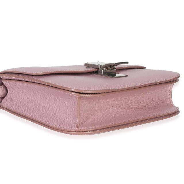 Pink Textured Calfskin Small Box Bag For Sale In New York - Image 6 of 9