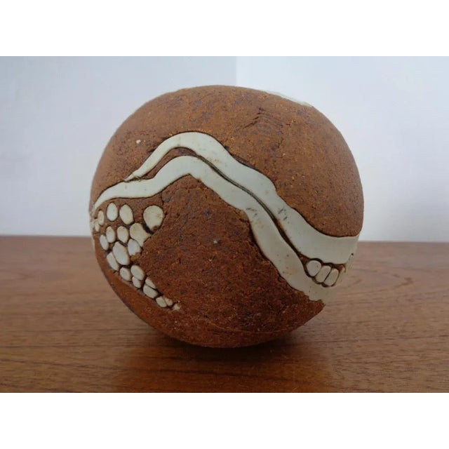 Danish Raku Studio Pottery Vase, 1960s For Sale - Image 16 of 16