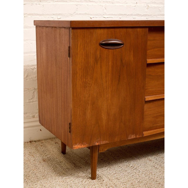Mid 20th Century Vintage Buffet Credenza With Three Drawers For Sale - Image 5 of 8