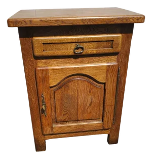 Late 20th Century French Solid Oak Vintage Cabinet