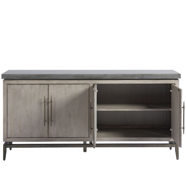 Contemporary Sebastian Entertainment Console | Chairish