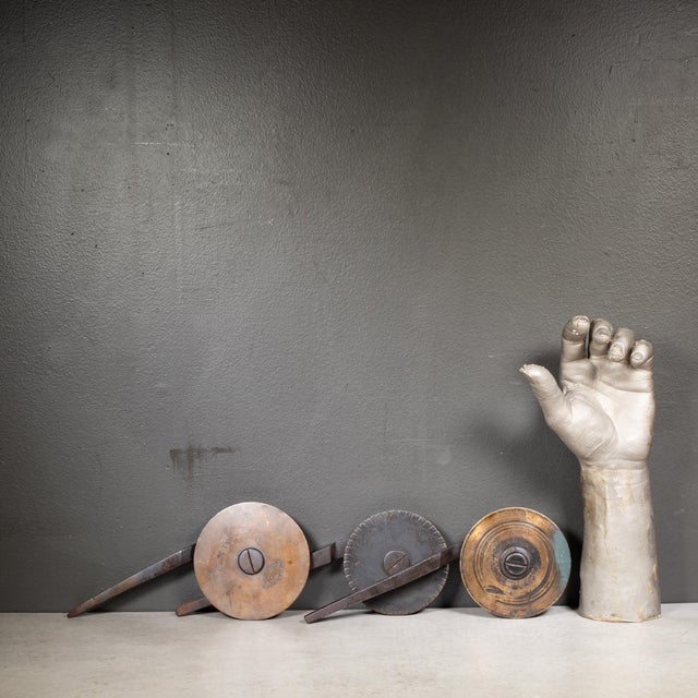 Late 19th Century Solid Bronze Hand Embossing Book Tools c.1860-1920 For Sale - Image 5 of 5