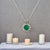 Natural Emerald Diamond Pendant With Chain 17.5" 14k WG 1.35 TCW Certified $4,975 216665 Made in Italy This is a Unique...