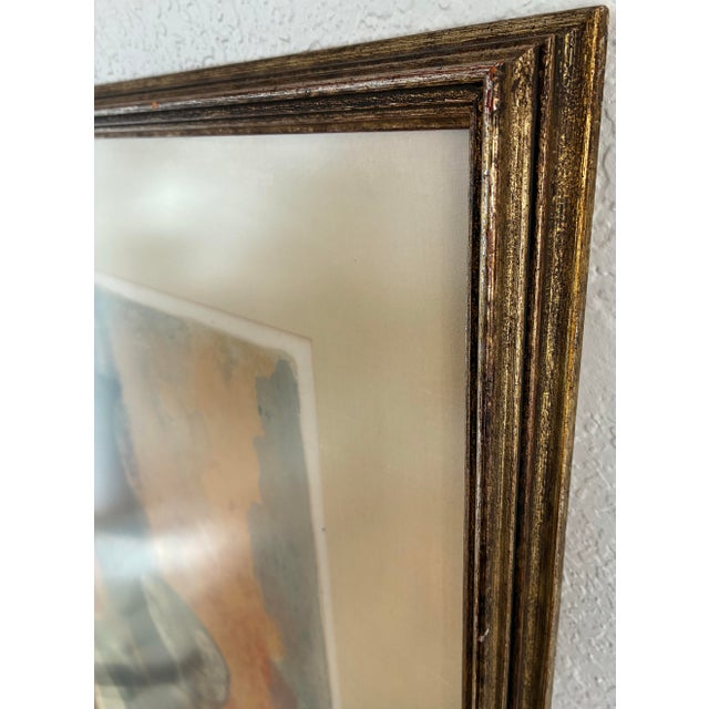 Mid 20th Century Mid 20th Century Mid-Century Modern Abstract Still Life Lithograph by Minarro For Sale - Image 5 of 8