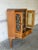 1960s Oak Corner Storage Cabinet With Glass Doors Danish Mid-Century Modern 1960s For Sale - Image 5 of 12