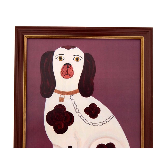 Brown Matt Rix, Staffordshire Spaniels, 2000s, Ink on Paper, Framed, Set of 2 For Sale - Image 8 of 16