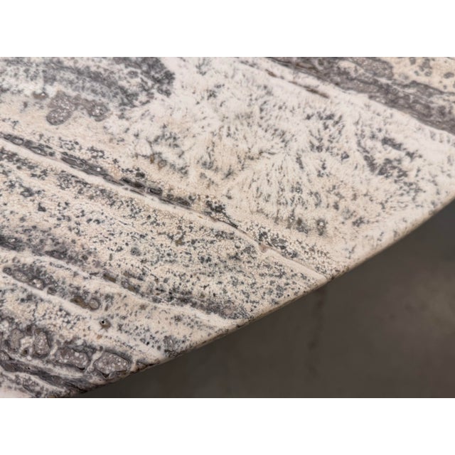 Universal Furniture Modern Meadow White Travertine Dining Table For Sale In San Francisco - Image 6 of 12