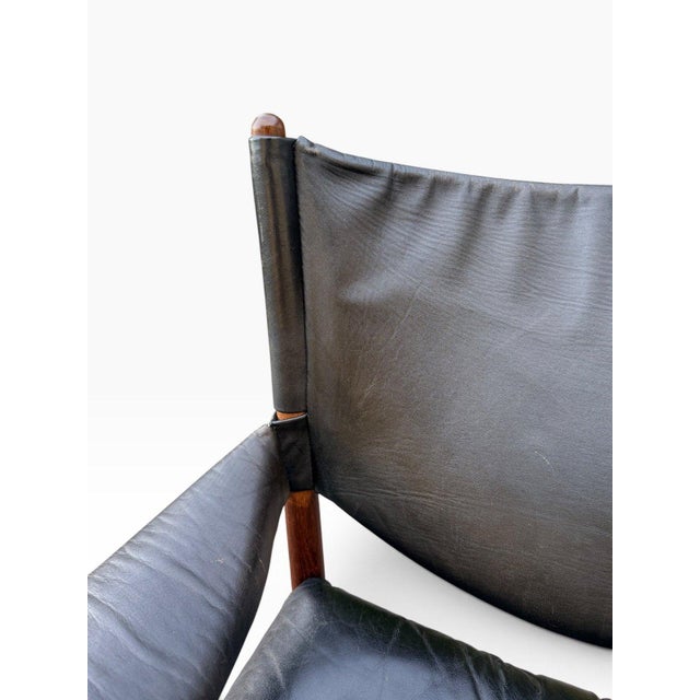 Kristian Vedel Modus Lounge Chair for Søren Willadsen | Rosewood & Black Leather | Denmark 1960s For Sale - Image 17 of 18