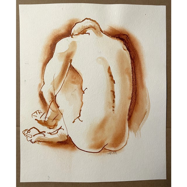 Painting on heavy paper from the estate of Northwest School artist Neil Meitzler (1930 - 2009). Watercolor and gouache,...