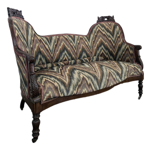 Louis Philippe Style Loveseat in Mahogany