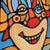 Mid 20th Century Modern Colorful Cubist-Style Framed Painting With Smiling Clown “ Smile “ by Wrasky For Sale - Image 10 of 12