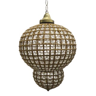 Crystal Moroccan Style 14 In. Pendant Light For Sale