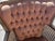 1960s era mid century vintage caned tufted back velvet or velour armchair set. Pink or mauve material. Caned chair set...