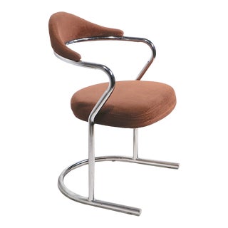 Postmodern Chrome Chair by Daystrom C 1980's For Sale