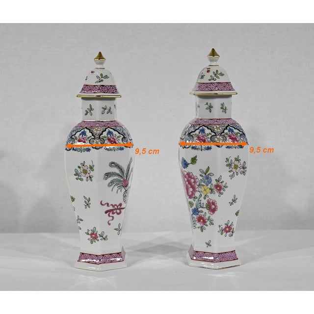 Chinese Hexagonal Vases in Earthenware For Sale - Image 18 of 18