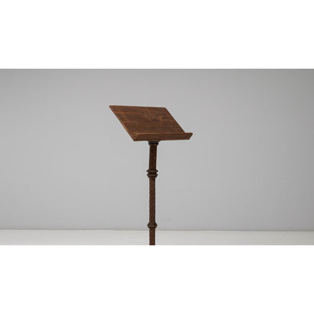 19th Century French Wooden Book Stand With Original Patina For Sale - Image 11 of 18
