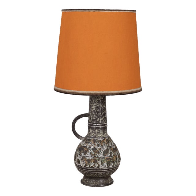Vintage Ceramic Floor Lamp, West Germany, 1960s For Sale