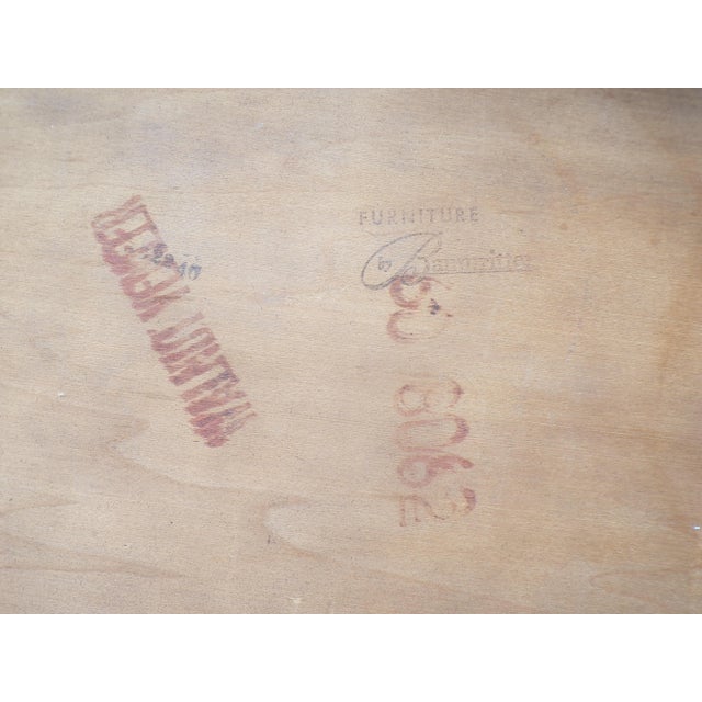 Vintage Pair Mid Century Modern Walnut Two Tiered Step End Tables Baumritter For Sale - Image 15 of 15