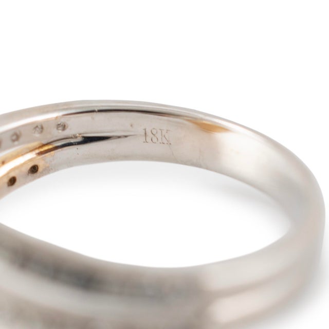 Metal Effy Canare 18k Two Tone Gold White & Yellow Gold 0.75ctw Diamond Cocktail Ring For Sale - Image 7 of 9