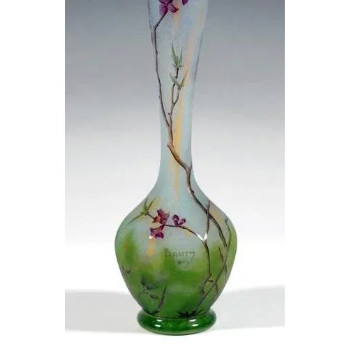 Art Nouveau Cameo Long Neck Vase with Daphne Decor, Daum Nancy, France, 1910/15, 1890s For Sale - Image 4 of 7