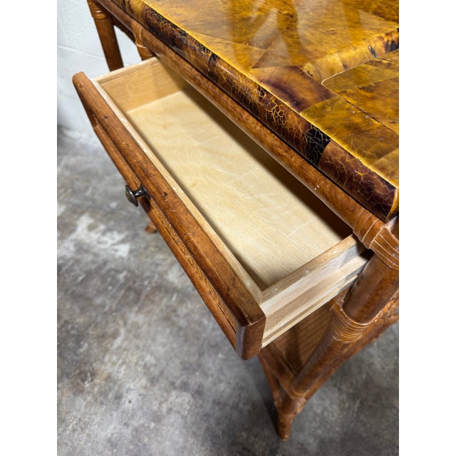 Ornamental & Decorative Materials Maitland Smith Burnt Bamboo English Style Hall Tree For Sale - Image 7 of 12