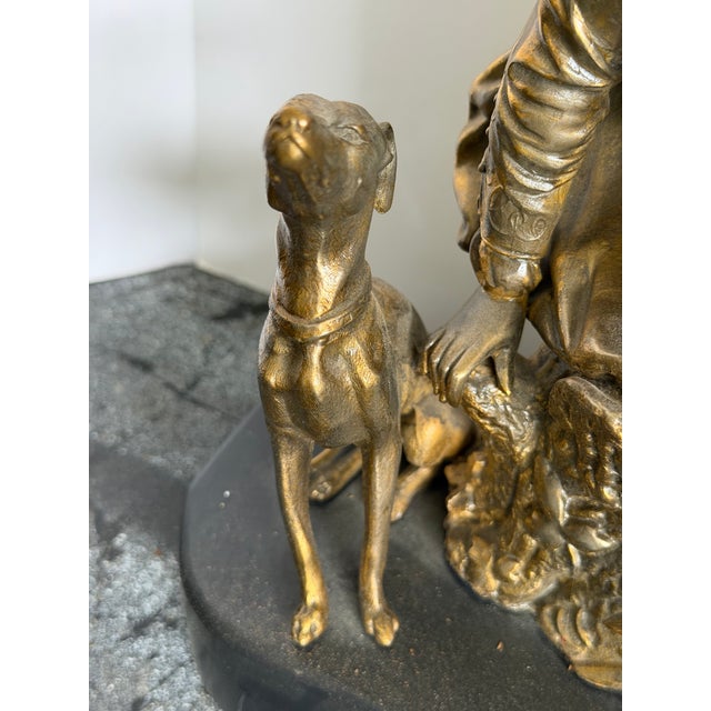 Adrien Étienne Gaudez French Bronze Hunter With Dogs and Rifle, “Hors Concours,” Late 19th Century For Sale - Image 4 of 11