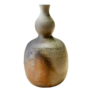 Hamada Wood-Fired Calabash Vase by Horst Kerstan, 1986 For Sale