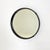 Glass Mid-Century Modern Round Wall Mirror with Black Leather Frame, 1970s For Sale - Image 7 of 11