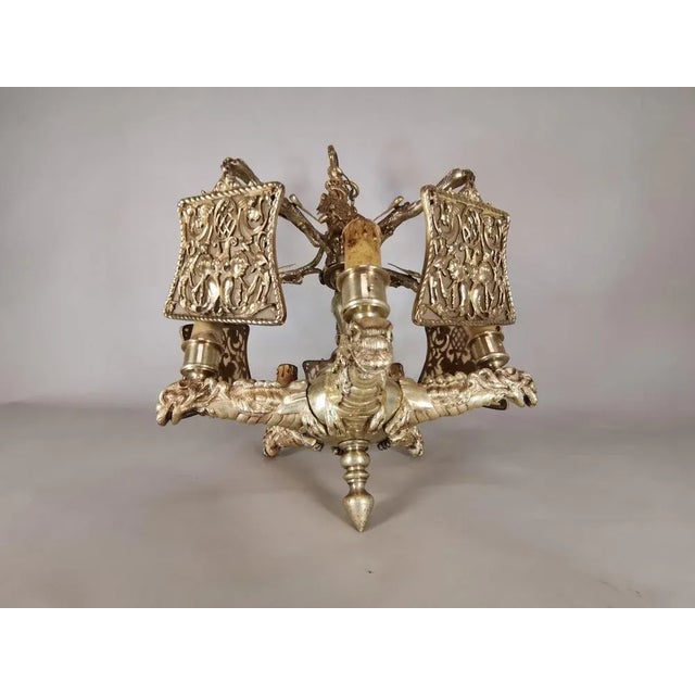 Gilded Bronze Lamp, 19th Century For Sale - Image 6 of 12
