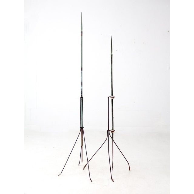 American Antique American Lightning Rods Pair For Sale - Image 3 of 11