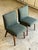 1960s Newly Reupholstered Walnut Chairs by Stanley Young for Glenn of California - A Pair For Sale - Image 5 of 6