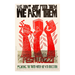 1994 British Vintage Poster, We Don't Just Feed Them, We Arm Them (The 100 Best Posters Collection)