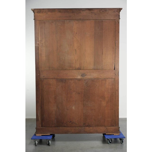 Antique Early 20th century Dutch Oak Bookcase For Sale - Image 3 of 10