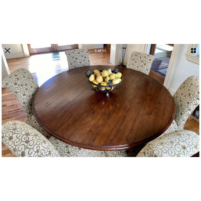 Walter E. Smithe 72" Round Table & 6 Chairs Chairish