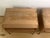 2010s Ethnicraft Teak Nightstands With Black Metal Legs (Pair) For Sale - Image 5 of 7