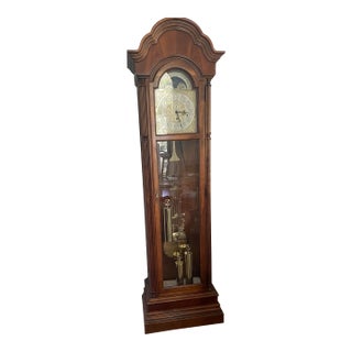 Howard Miller Traditional Moon Phase Grandfather Clock For Sale